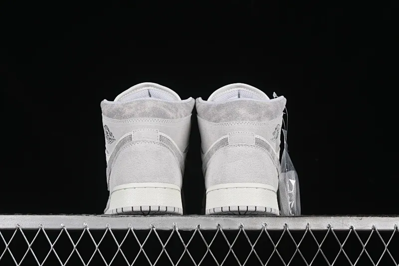 All categories Air Jordan Jordan series basketball shoes Air Jordan 1 Mid Air Jordan 1 Mid AJ1 Joe 1 white and gray color Zhongbang basketball shoes FQ7720-002
